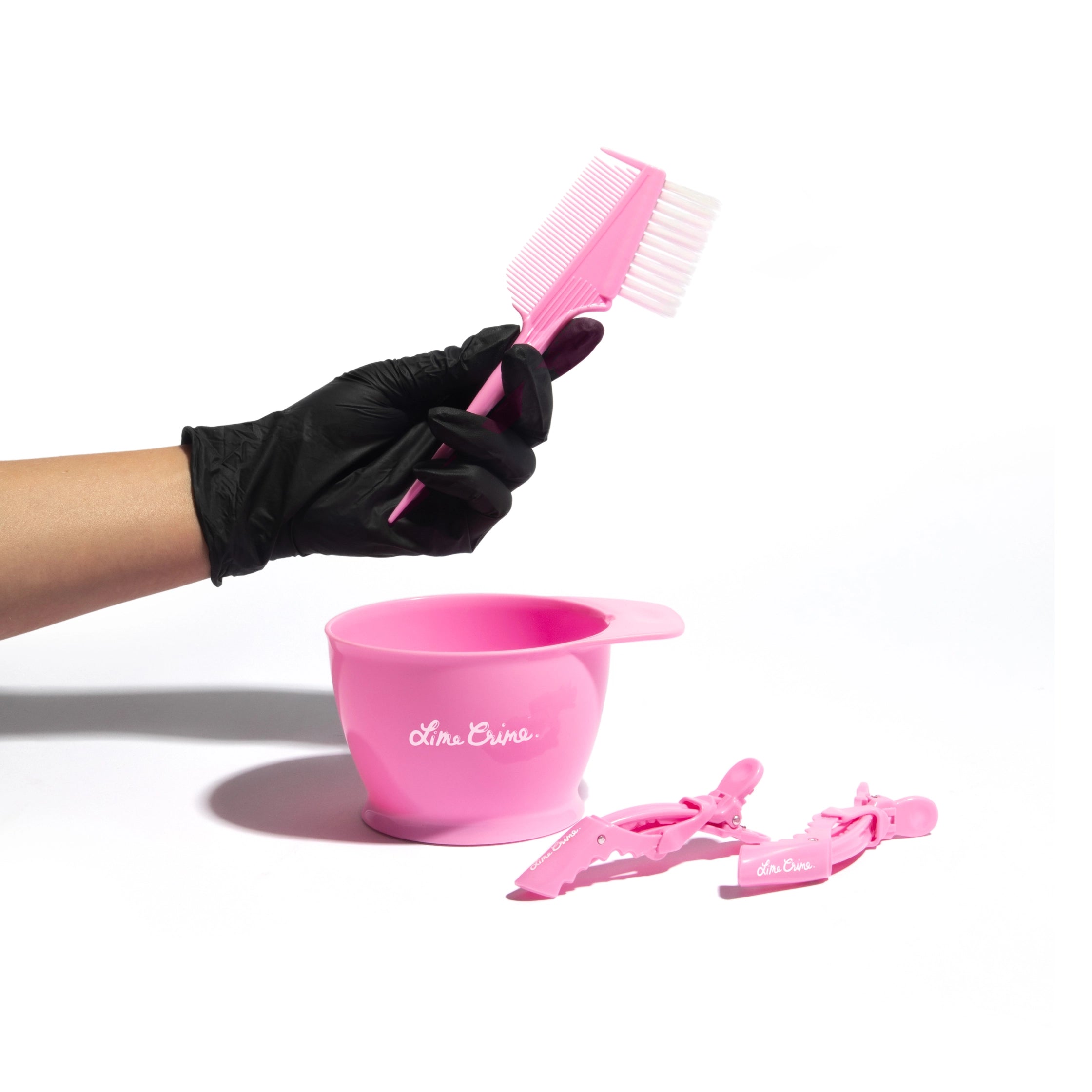 Lime Crime Hair Kits Unicorn Prep Kit ciotola pennello 5 pz