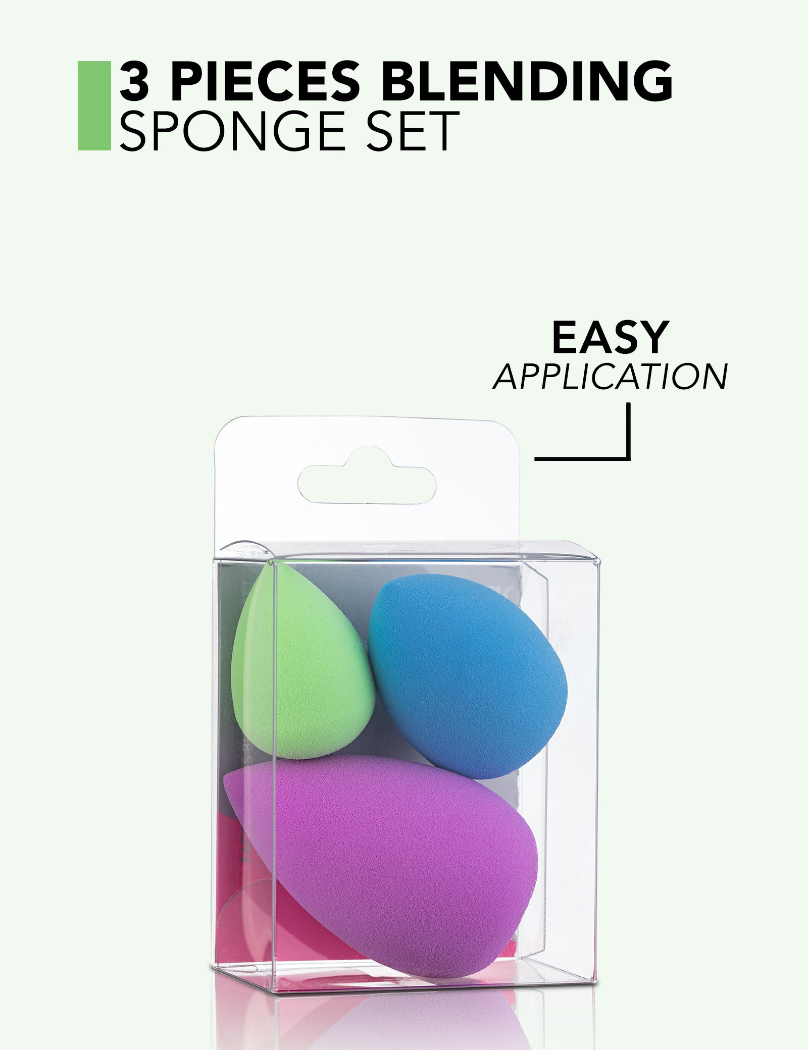 Pretty Accessories Blending Sponge Set 3 spugnette trucco viso