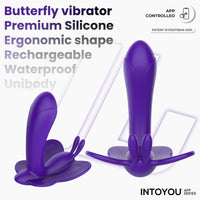 INTOYOU Wingy Stimolatore Clitoride Farfalla Viola App