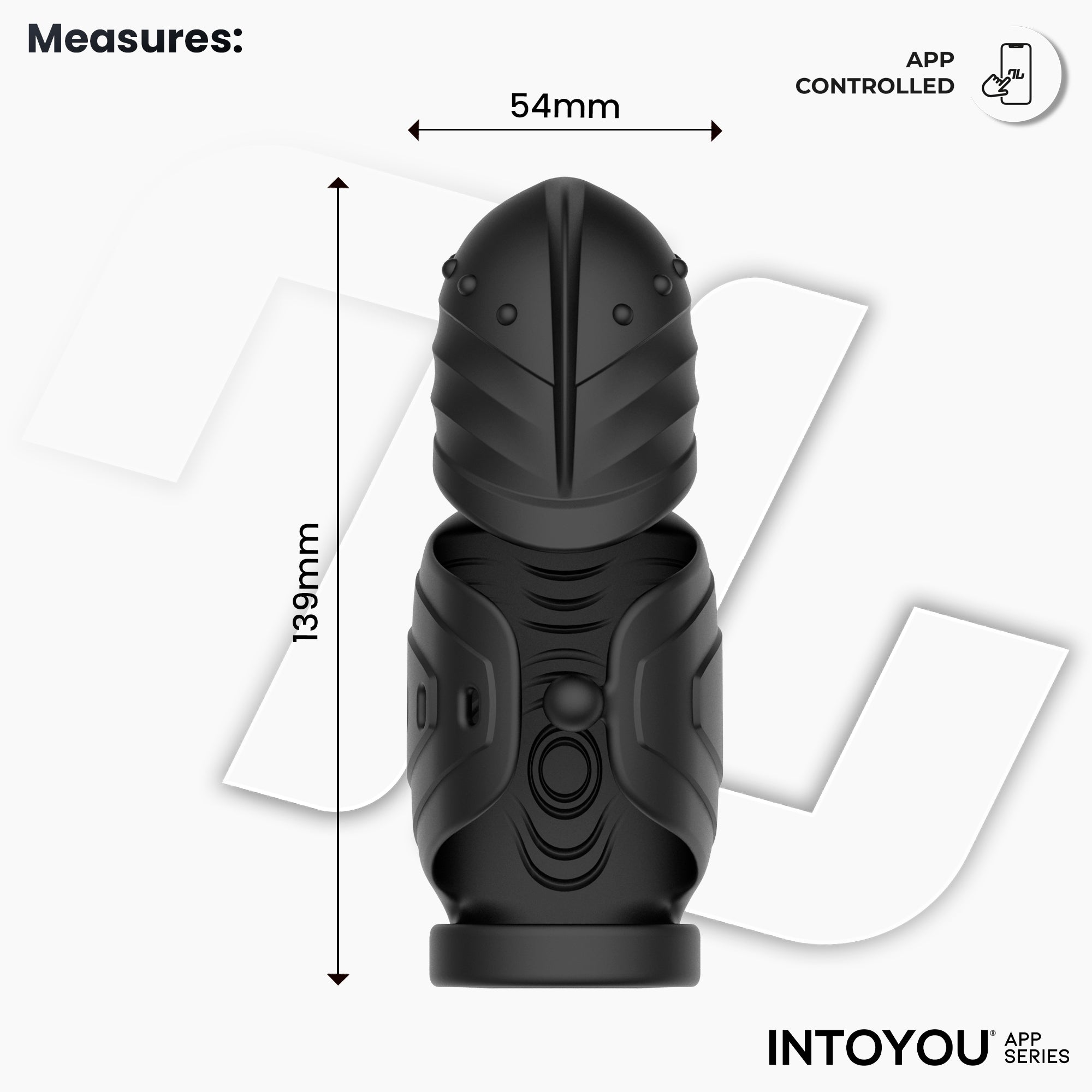 INTOYOU Zonte masturbatore rotazione app 360° 13,9 cm
