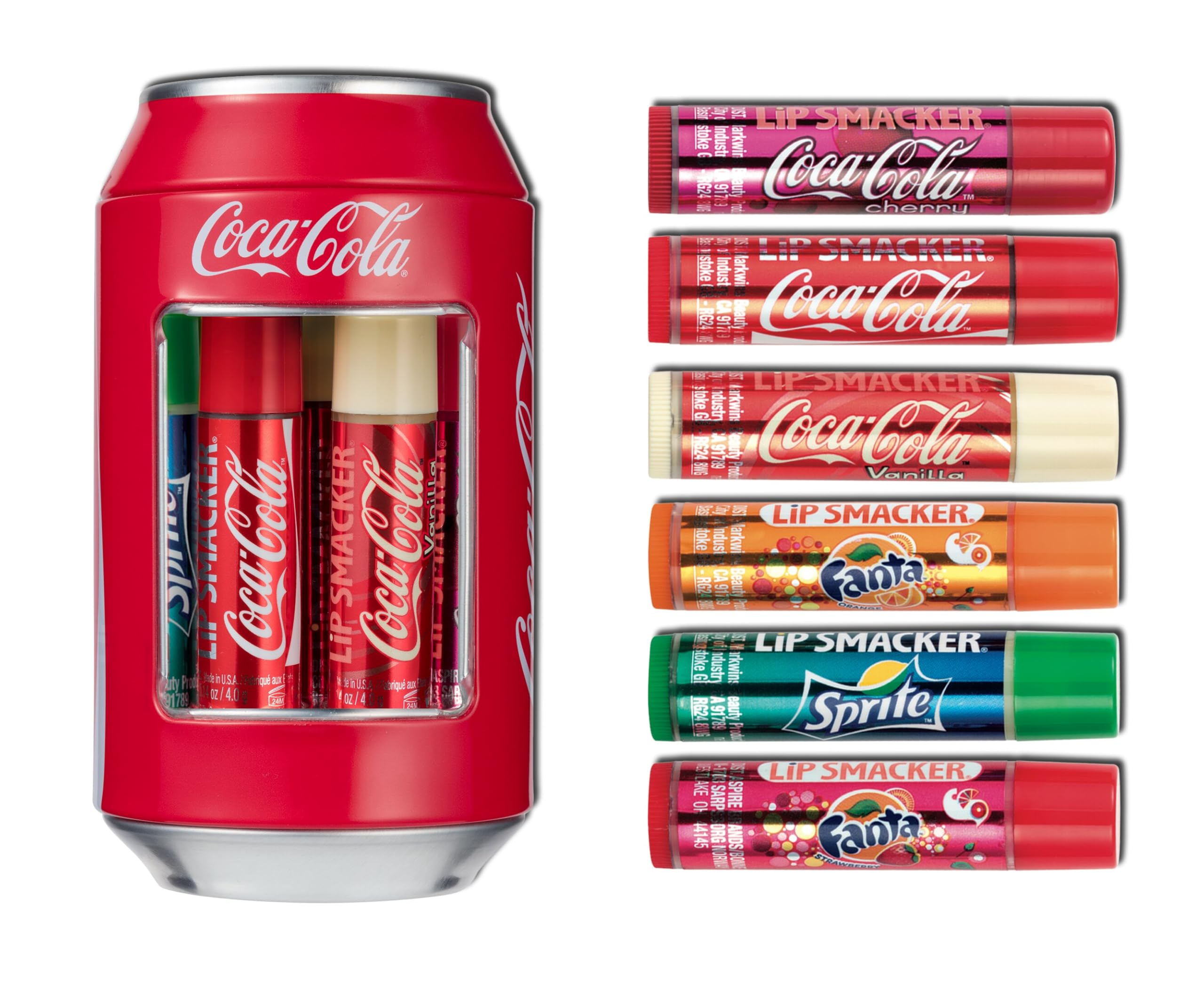 Lip Smacker Coca-Cola balsamo labbra lattina 6 gusti
