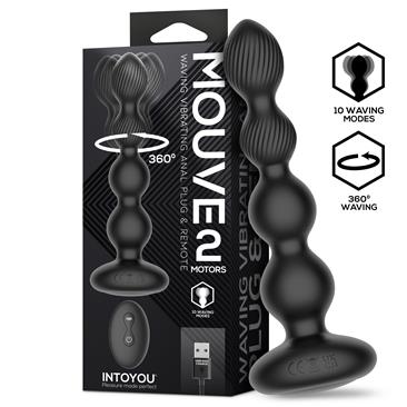 INTOYOU Mouve Plug Anale Waving Vibrazione Telecomando