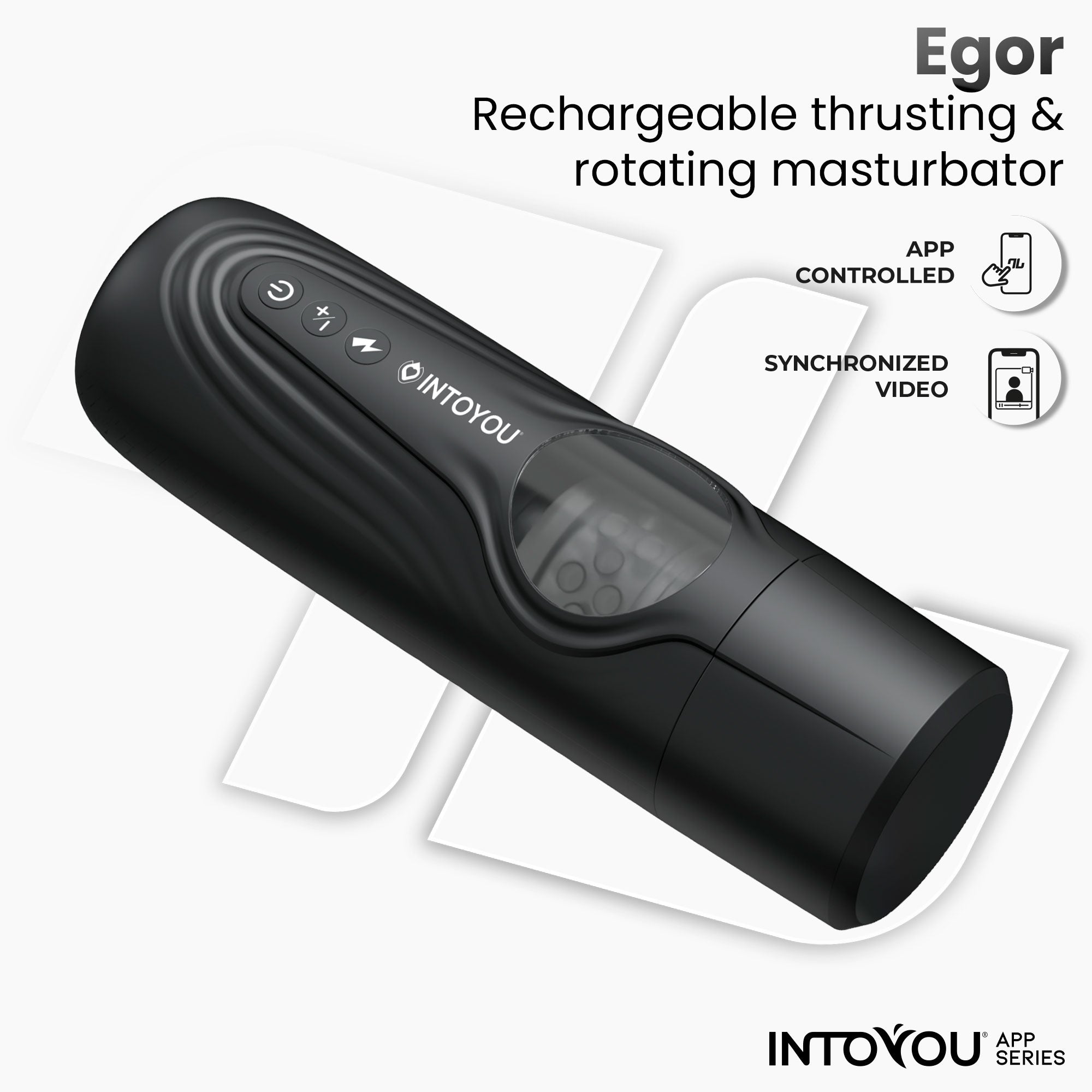 INTOYOU Egor masturbatore nero thrusting rotazione con app