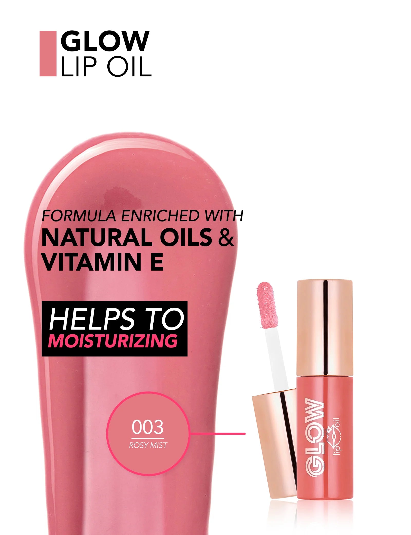 Pretty by Flormar Lipgloss Glow Lip Oil 001 Shine Your Lips idratante