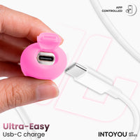 INTOYOU NexEgg Motion uovo vibrante rosa/turchese thrusting app