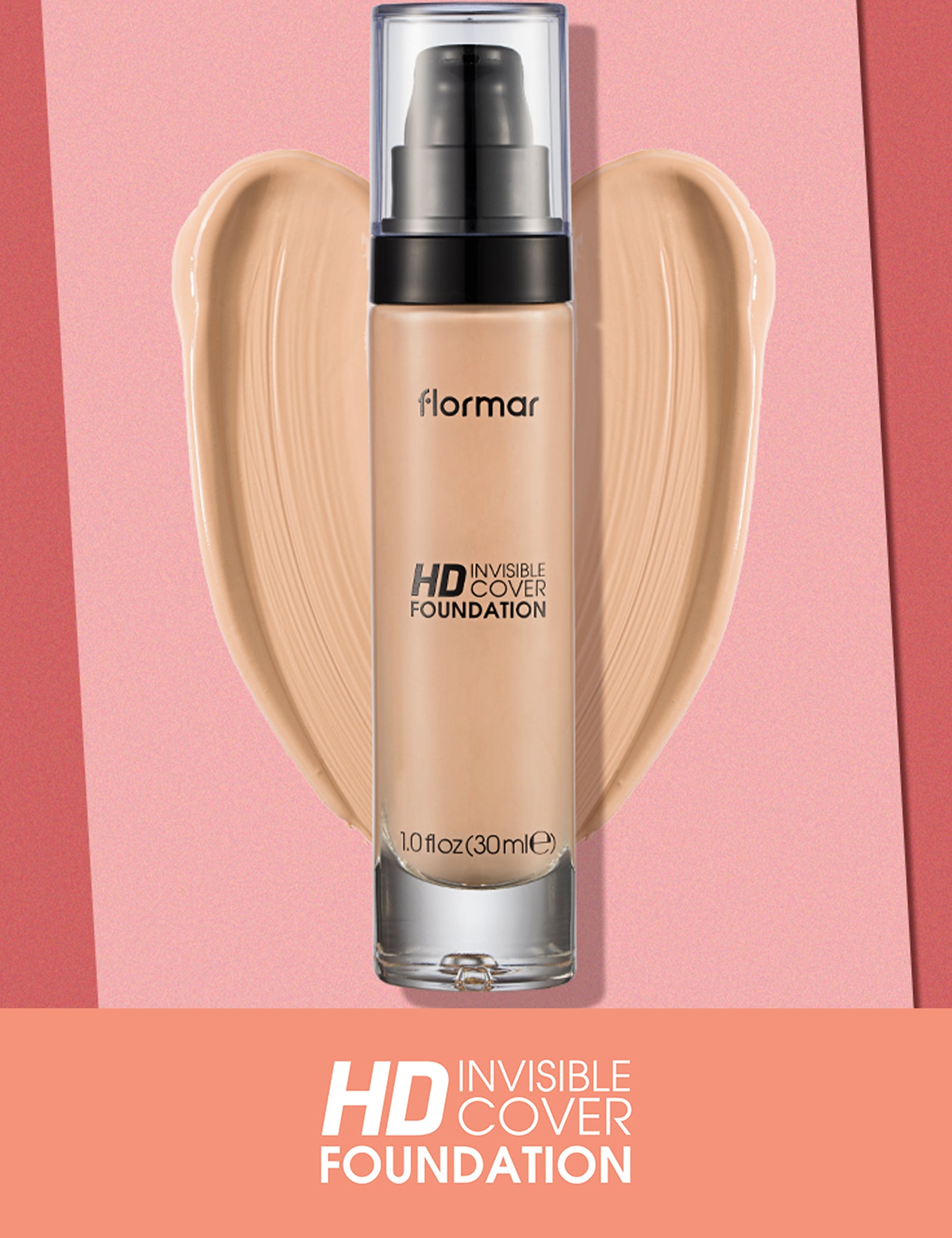 Pretty by Flormar Invisible Cover fondotinta 080 Soft Beige