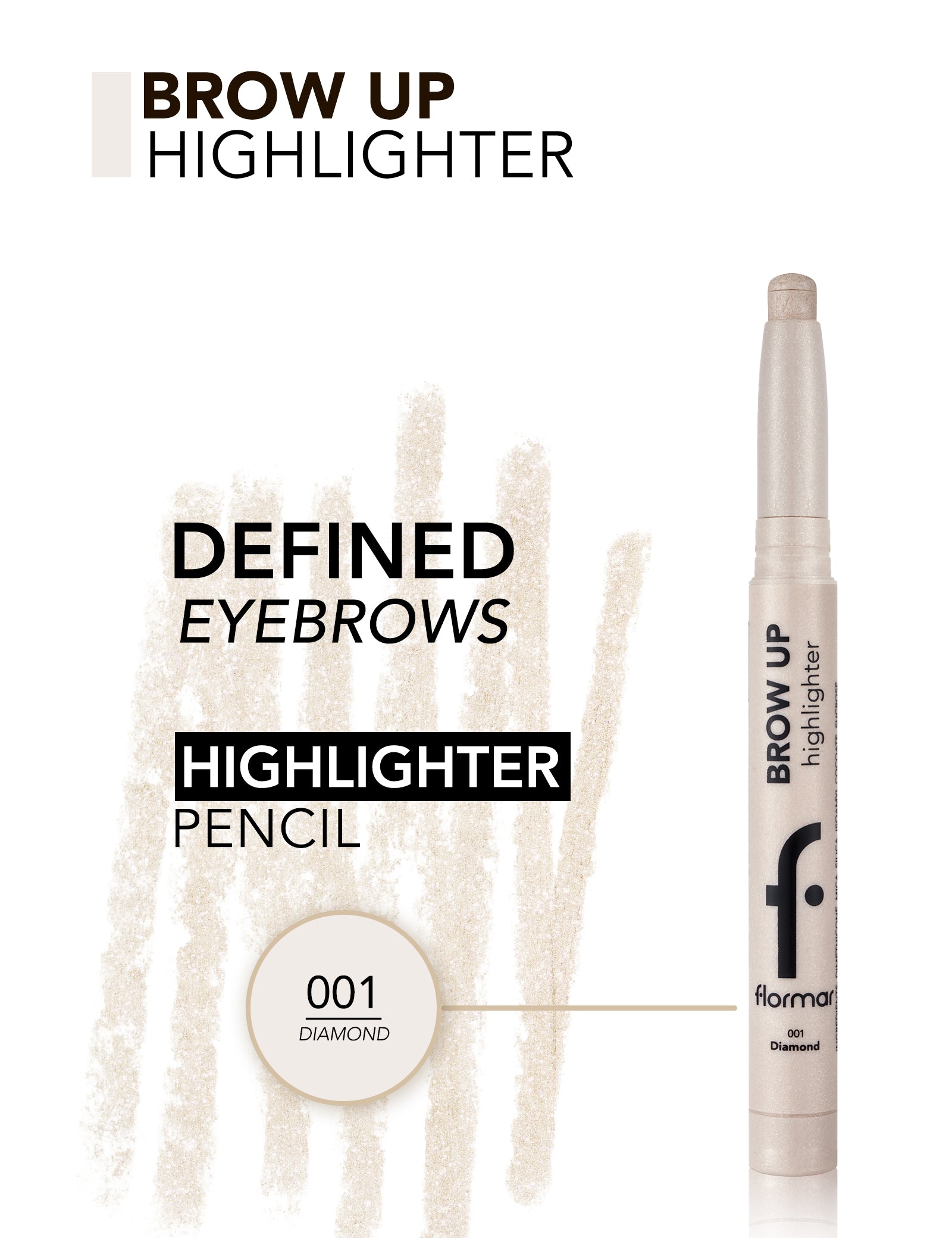 Pretty by Flormar Brow Up 000 Champagne matita sopracciglia
