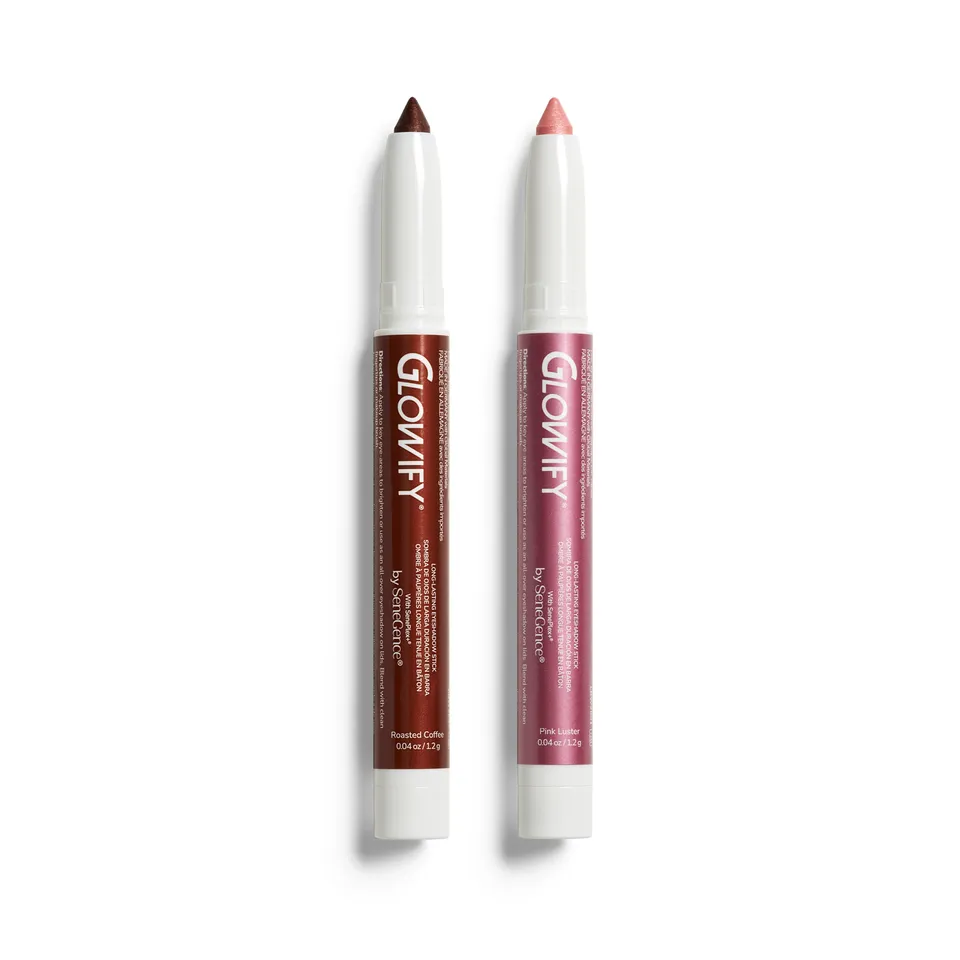 LipSense Glowify Pink Mocha ombretto stick duo 2 pezzi shimmer
