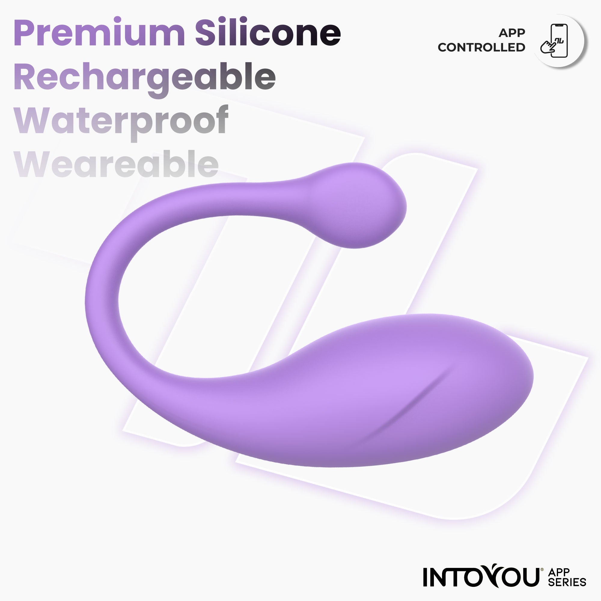 INTOYOU Bulby ovetto vibrante Lavanda 10 vibrazioni app