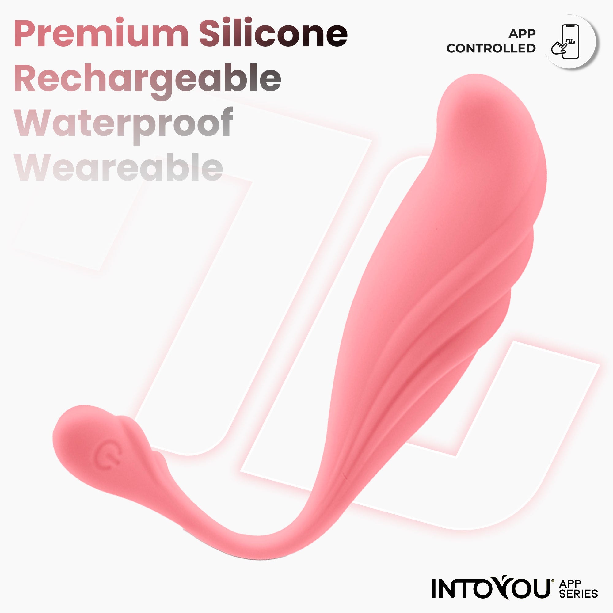 INTOYOU Uova Waving ovetto vibrante rosa app 8 modi