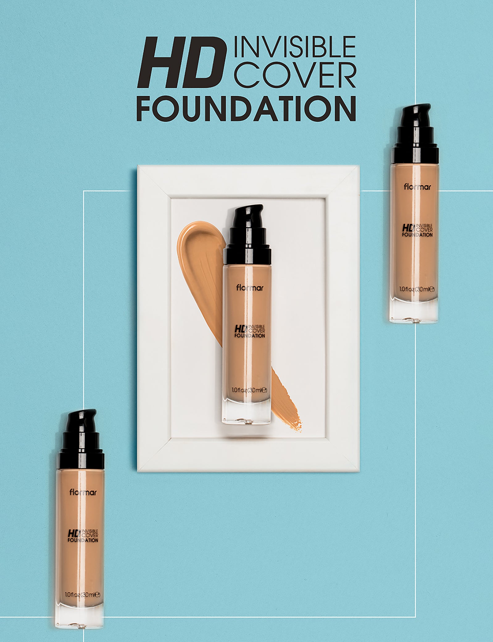 Pretty by Flormar Invisible Cover fondotinta 080 Soft Beige