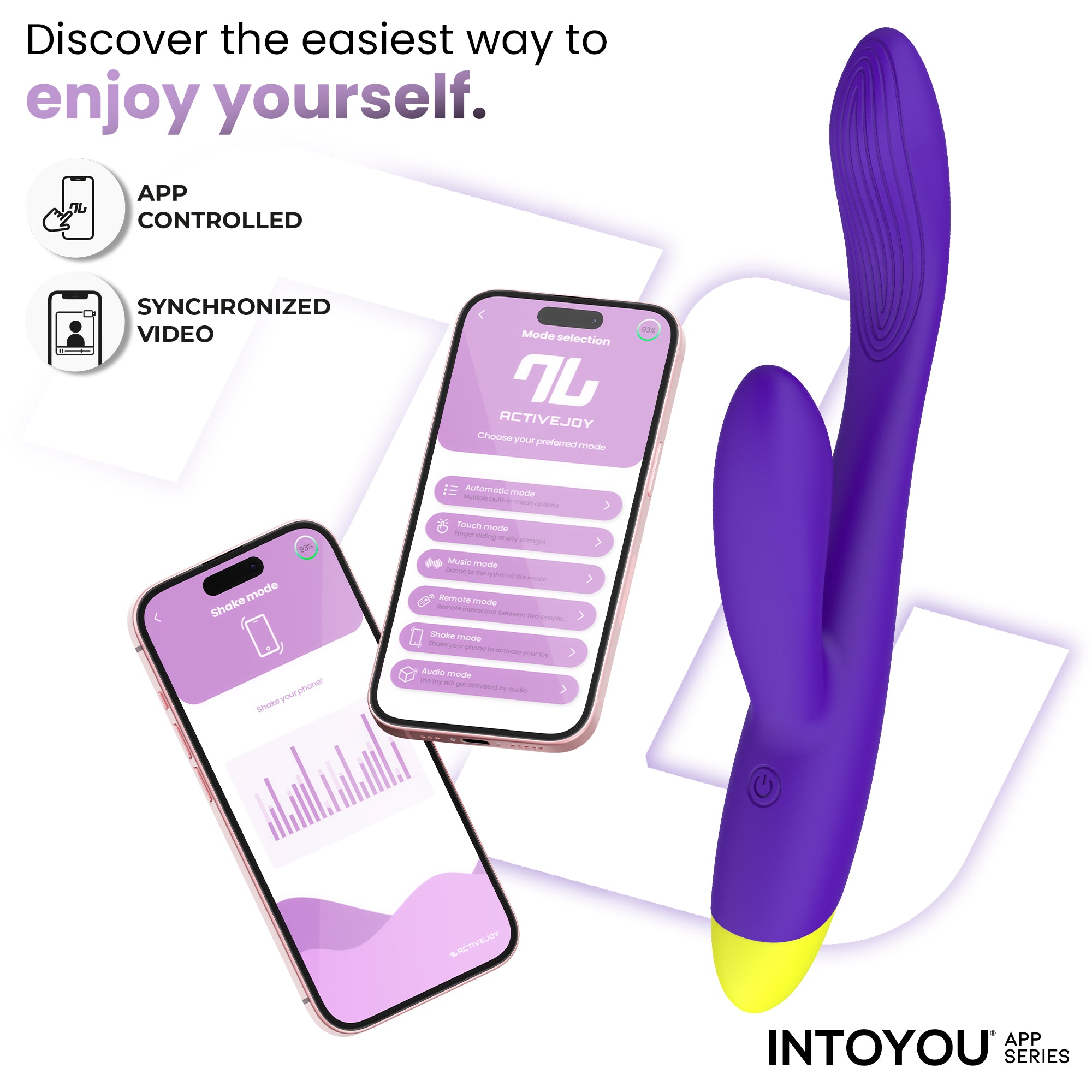 INTOYOU Lyra Vibratore Rabbit Viola Doppia Stimolazione
