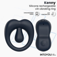 INTOYOU Kenny anello vibrante pendolo app blu scuro