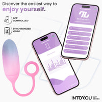 INTOYOU Egg Vibrator uovo vibrante blu rosa con app
