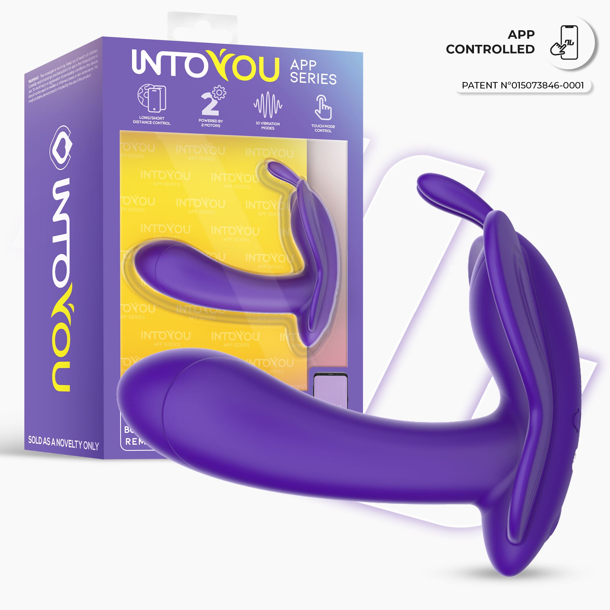 INTOYOU Wingy stimolatore farfalla clitoride viola app 10 modi
