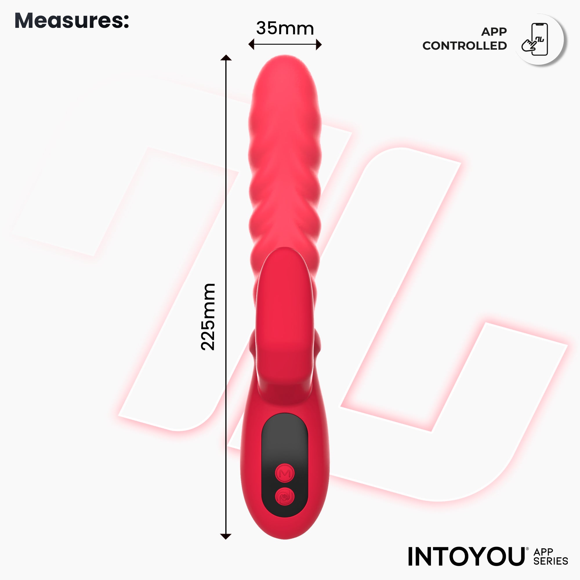INTOYOU Tingly vibratore waving finger con app display LED