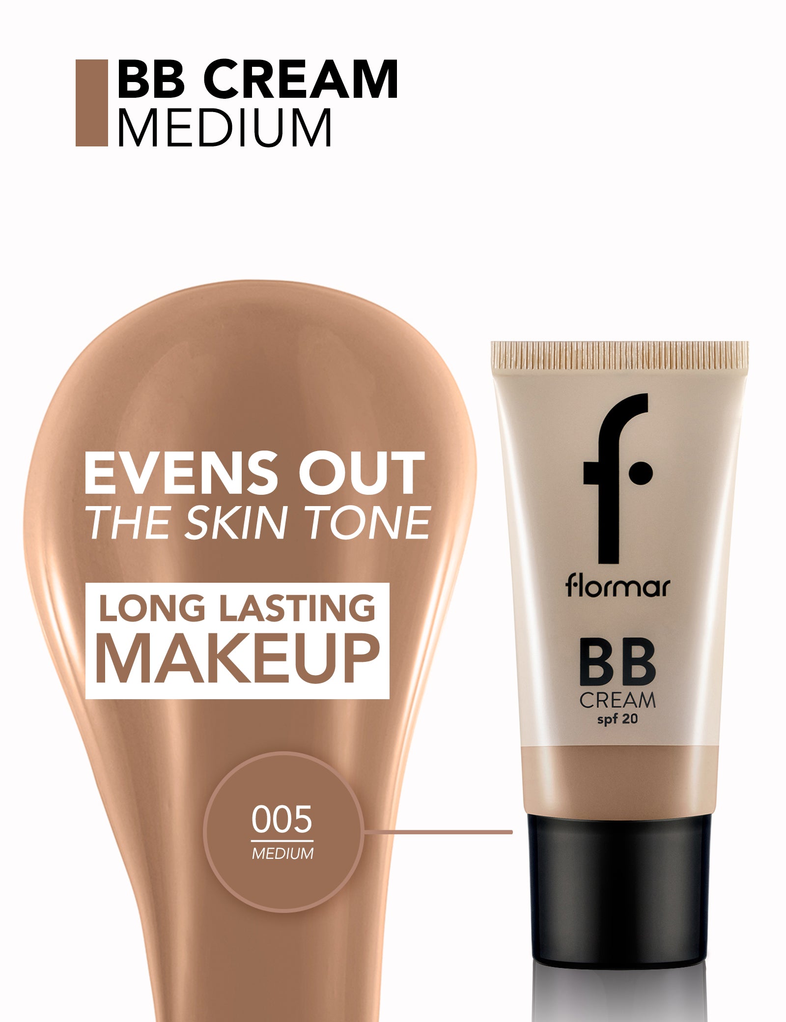 Pretty by Flormar BB Cream crema colorata 001 Fair SPF 20