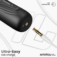 INTOYOU Egor masturbatore maschile nero spinta e rotazione