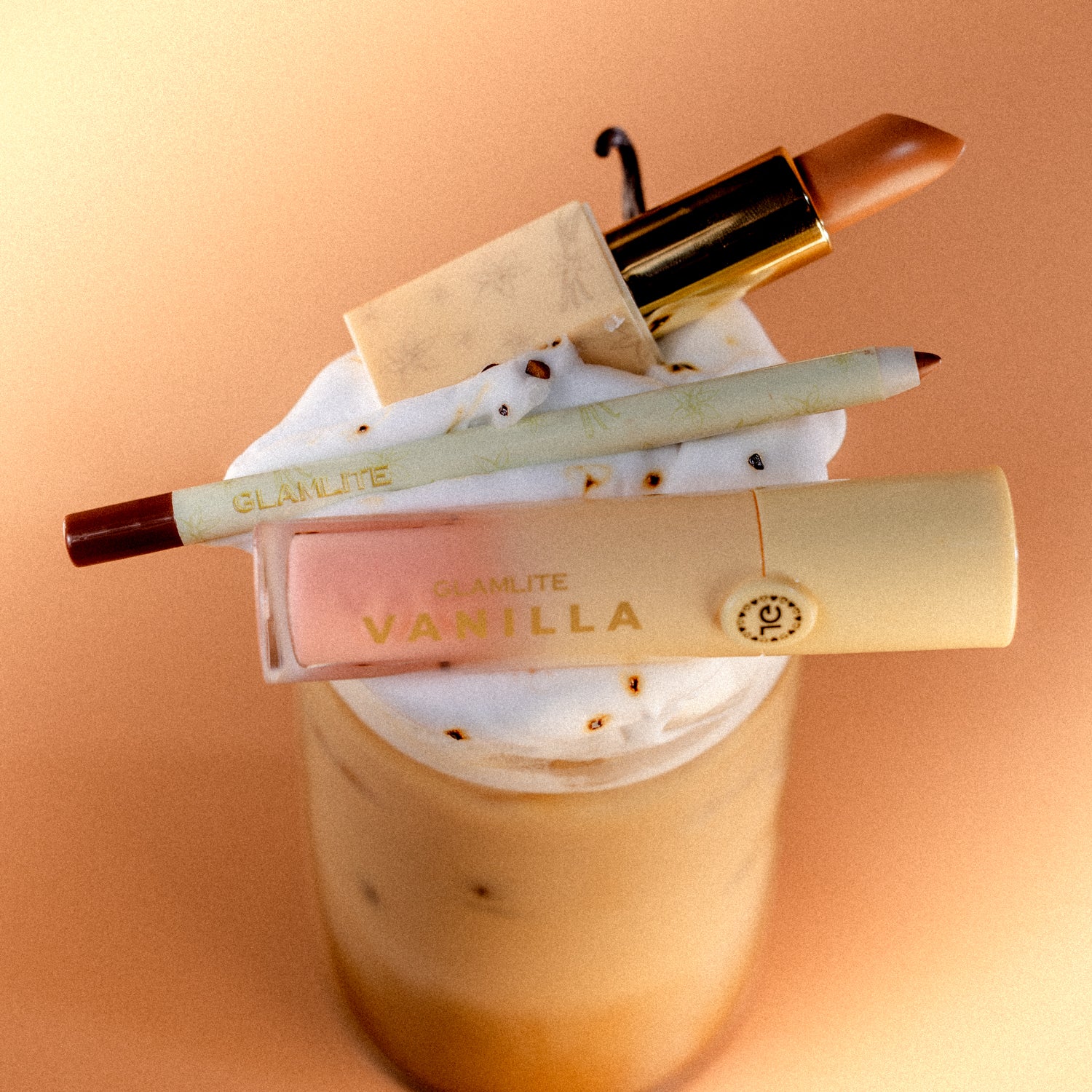 Glamlite Lip Kits Vanilla Latte kit labbra vitamina E shine