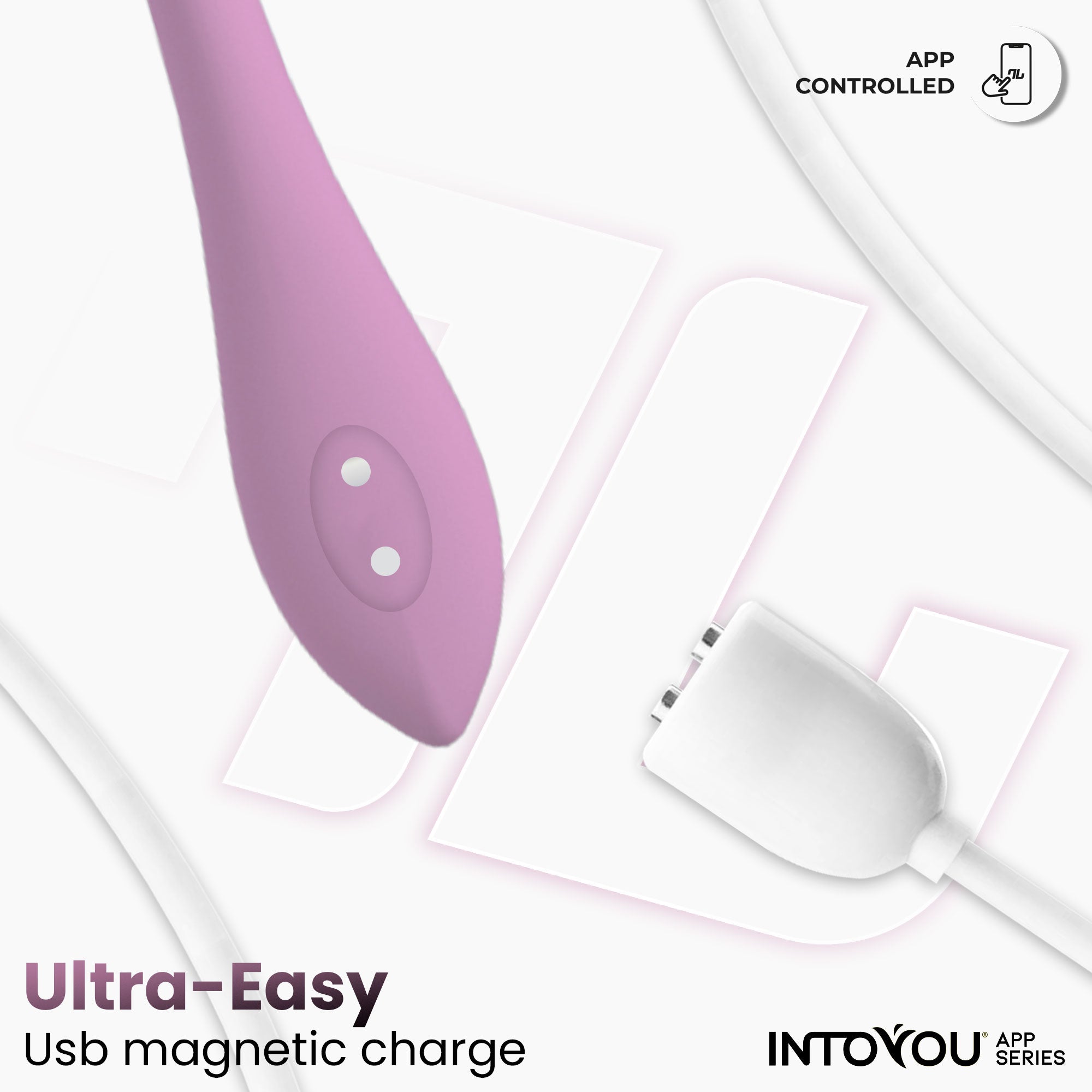 INTOYOU uovo vibrante viola rotazione sfere con app