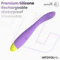 INTOYOU Neya Vibratore Punto G Viola con App 19,5 cm