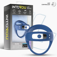 INTOYOU Rank anello vibrante blu con app