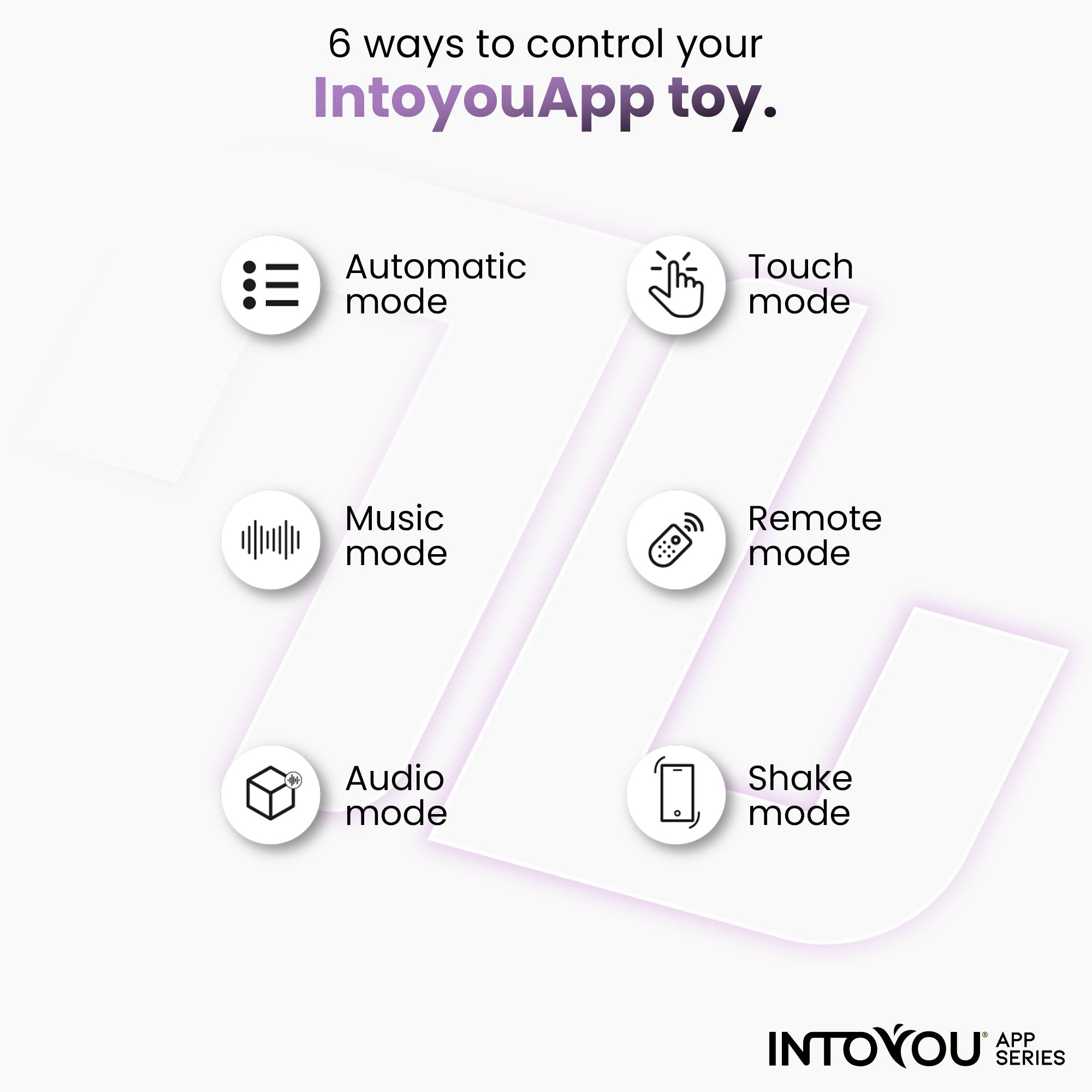 INTOYOU Per Coppie Vibratore a U Lavanda APP