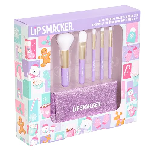 Lip Smacker Sparkle & Shine Set 6 Pennelli Trucco Bambina con Borsetta
