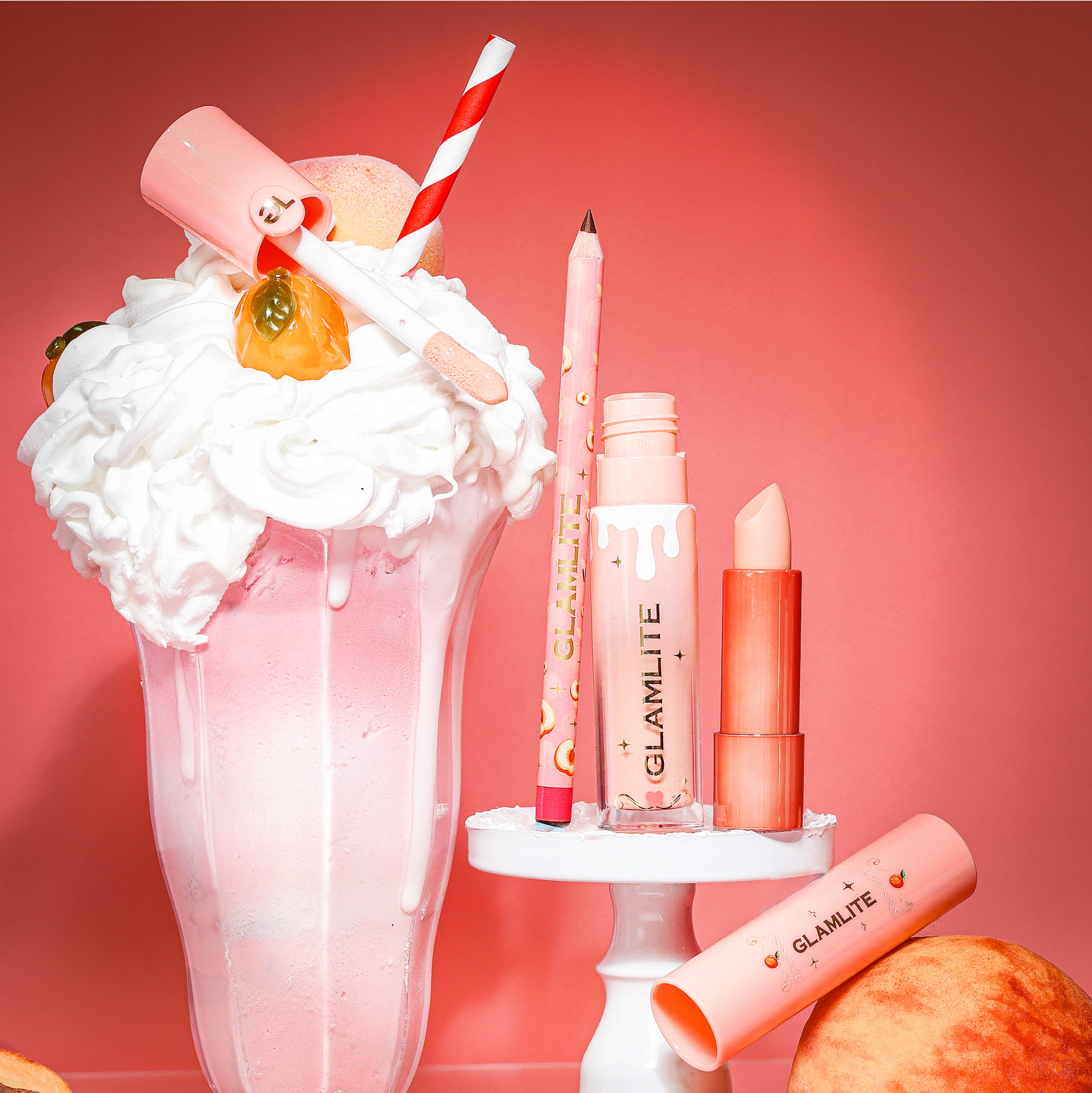Glamlite Lip Kits Peaches & Cream kit labbra 3 pezzi pesca