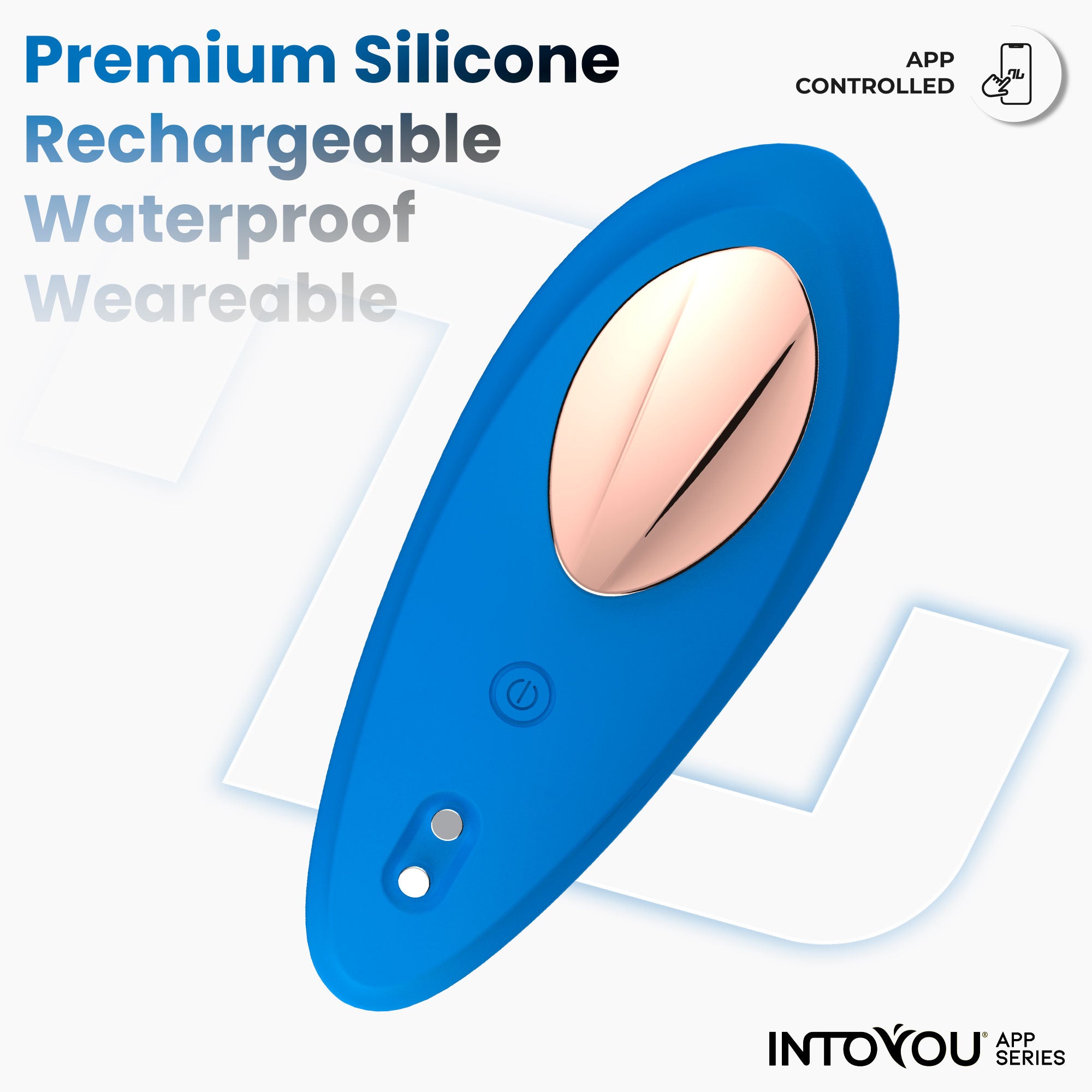 INTOYOU Vibratore Slip Blu con App Magnete 10 Modi