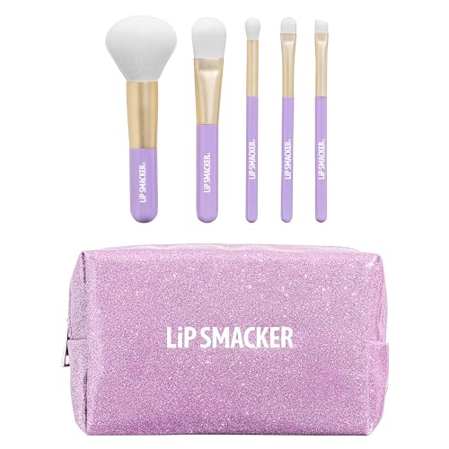 Lip Smacker Sparkle & Shine Set 6 Pennelli Trucco Bambina con Borsetta