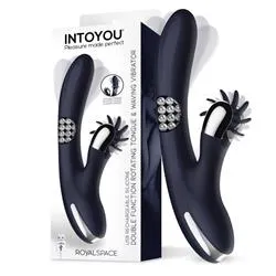 INTOYOU Royalspace Vibratore Coniglietto Blu 360°