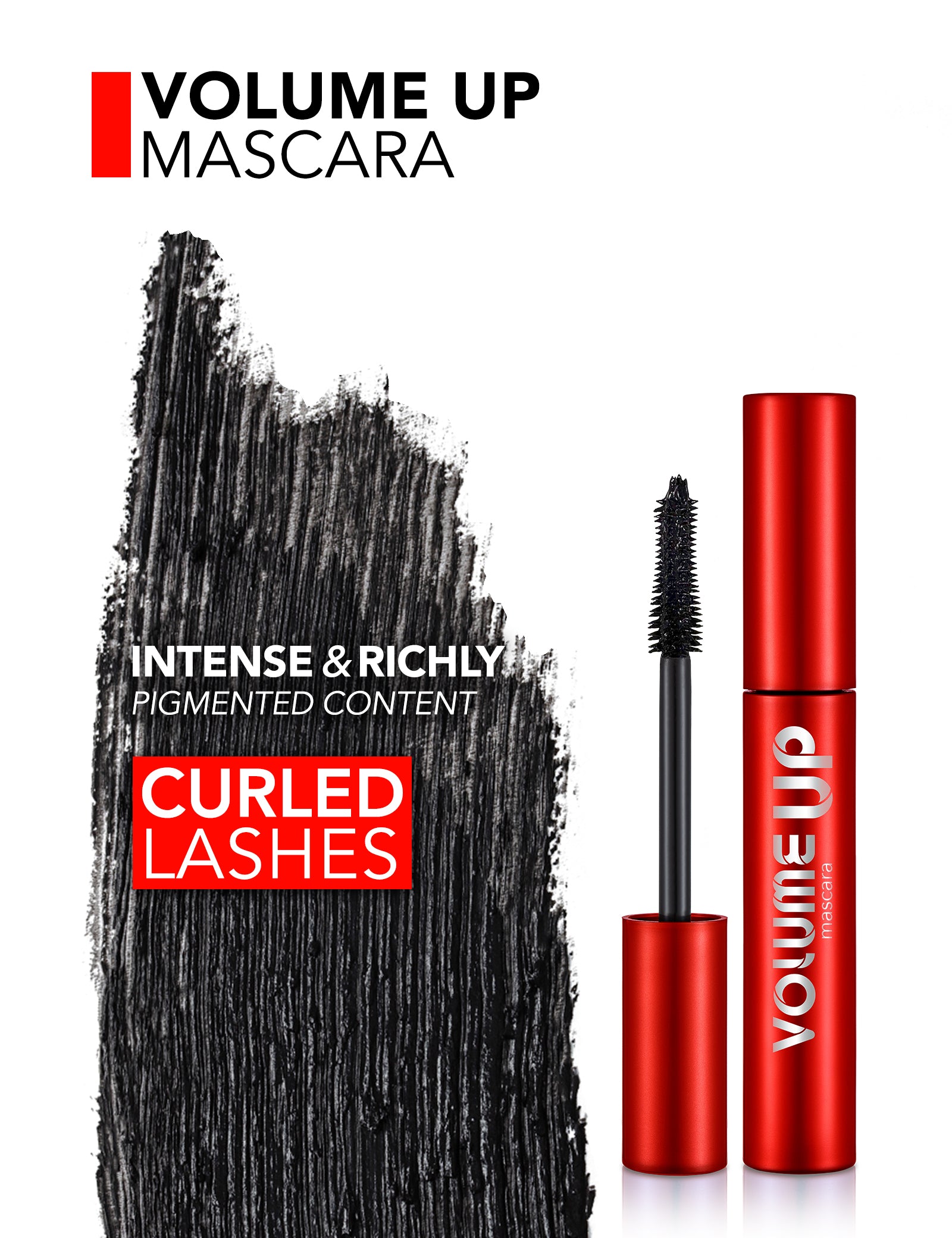 Pretty by Flormar Volume Up Mascara Volumizzante Effetto Lifting