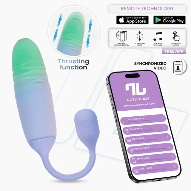 INTOYOU NexEgg Motion Ovetto Vibrante Lilla Spinta App