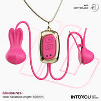 INTOYOU Tickly pinze capezzoli vibranti con app