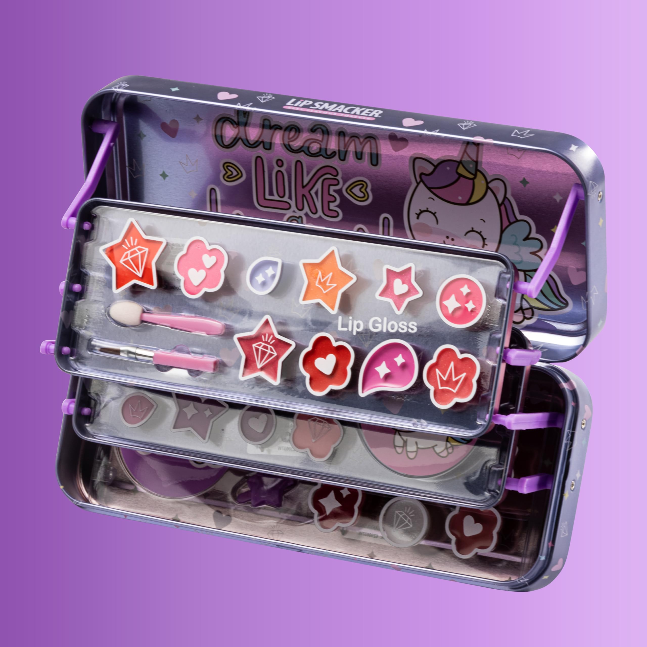 Lip Smacker Sparkle & Shine Color Tin set trucco 16 lucidalabbra