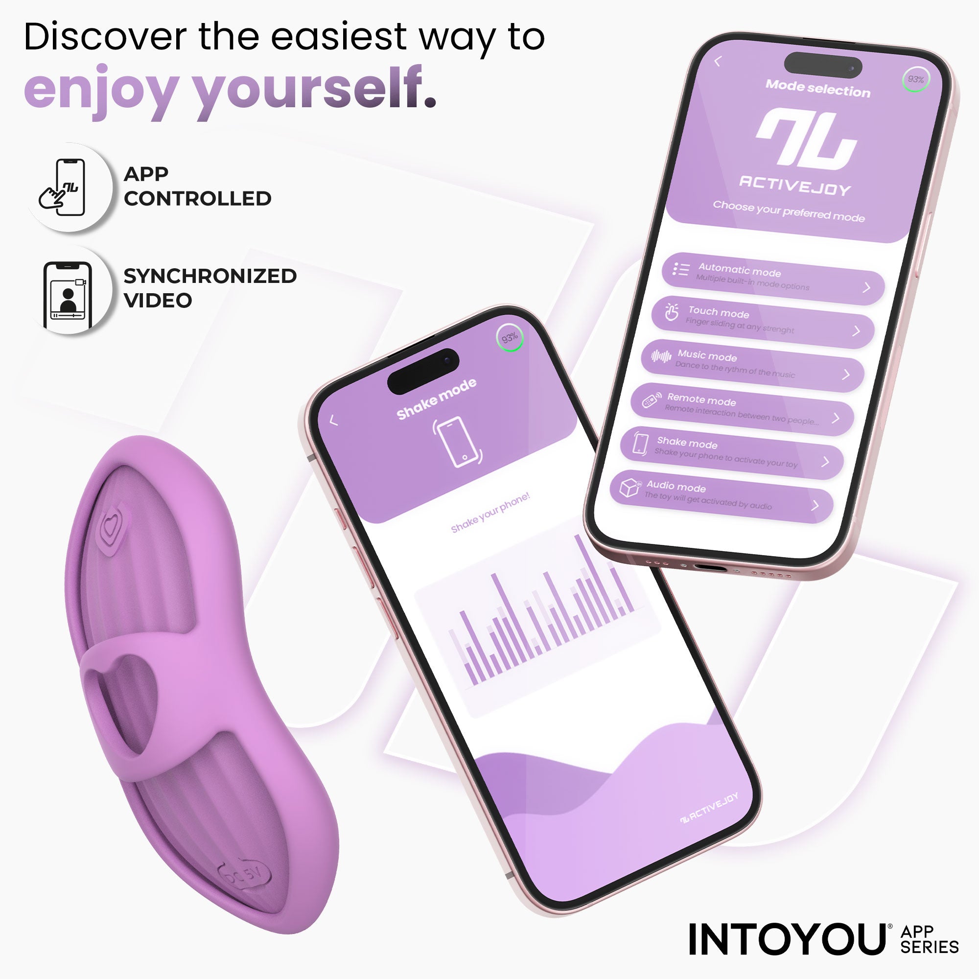 INTOYOU Laia stimolatore dito calore 39°C lavanda