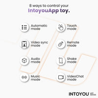 INTOYOU NexEgg Uovo Vibrante con App Arancione Rosa