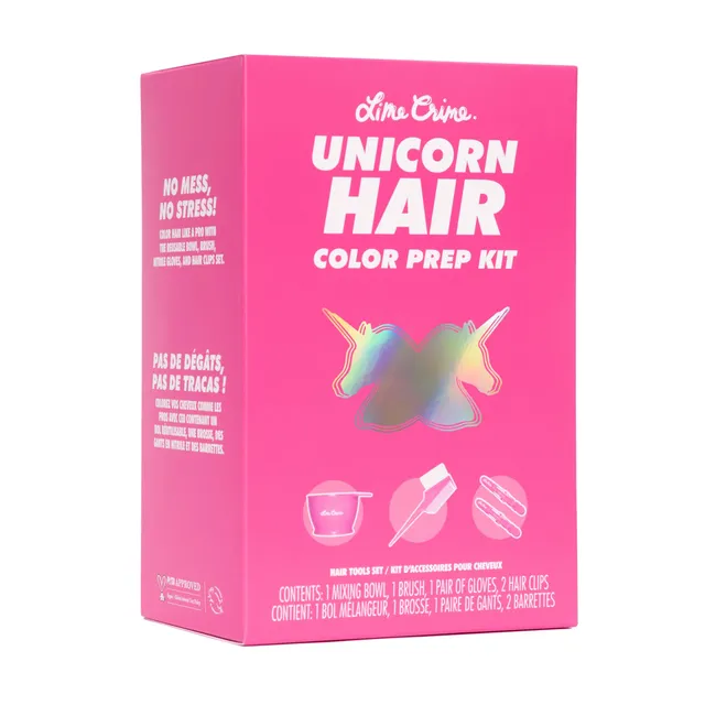 Lime Crime Hair Kits Unicorn Prep Kit ciotola pennello 5 pz