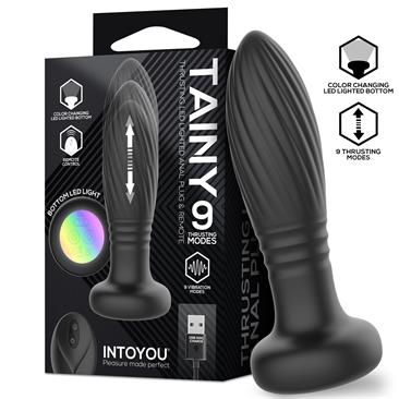INTOYOU Anale Tainy plug anale thrusting led telecomando