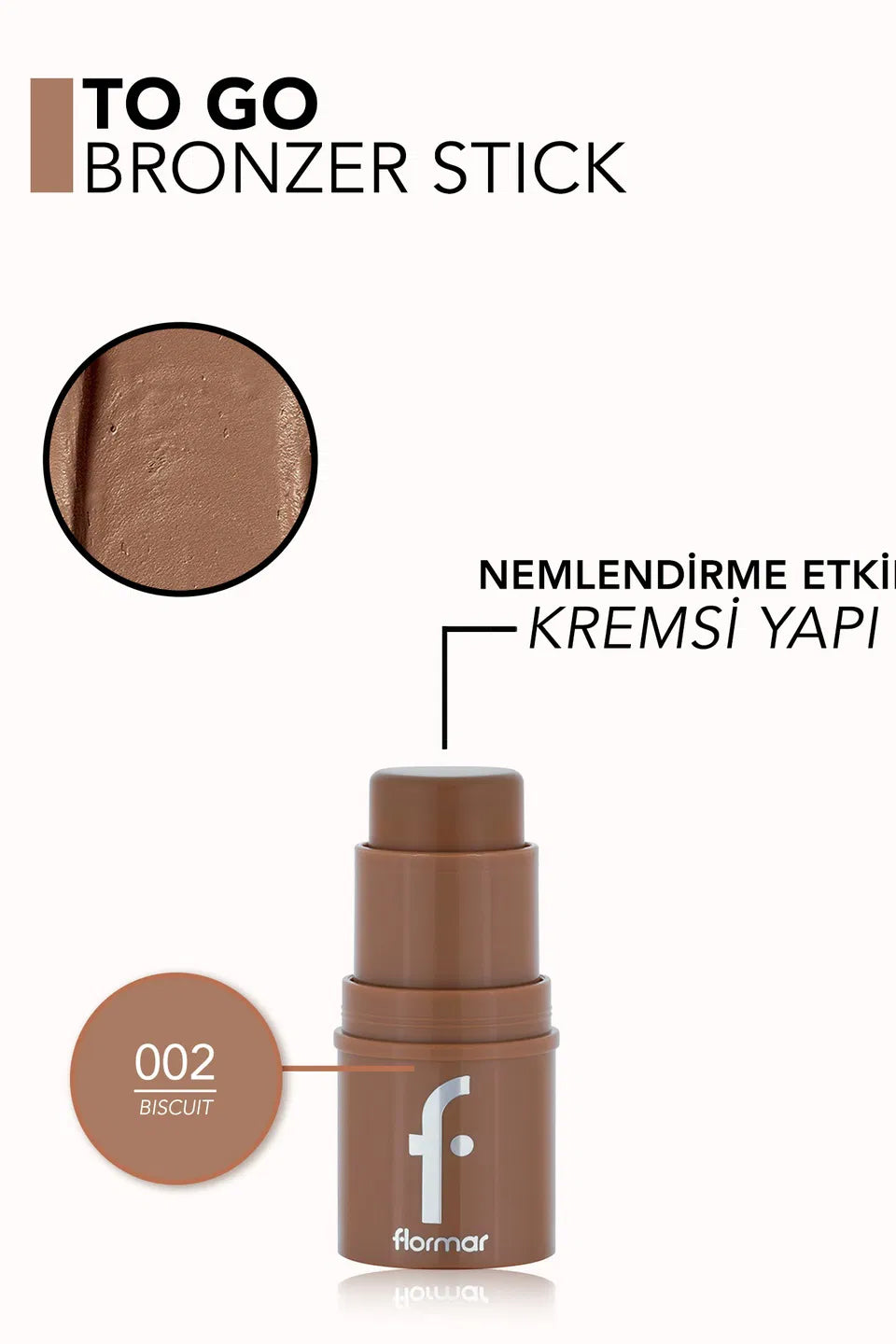 Pretty To Go 001 Cool Mocha bronzer stick naturale
