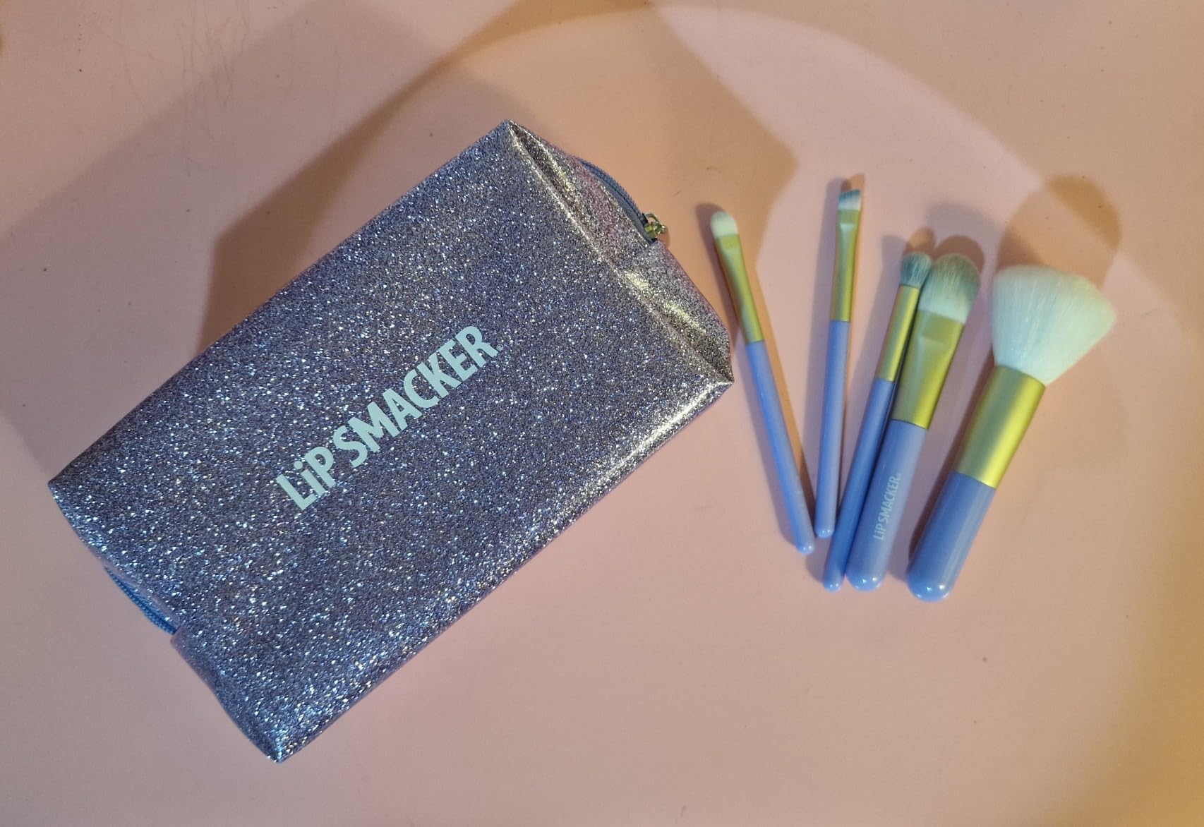 Lip Smacker Sparkle & Shine Set 6 Pennelli Trucco Bambina con Borsetta
