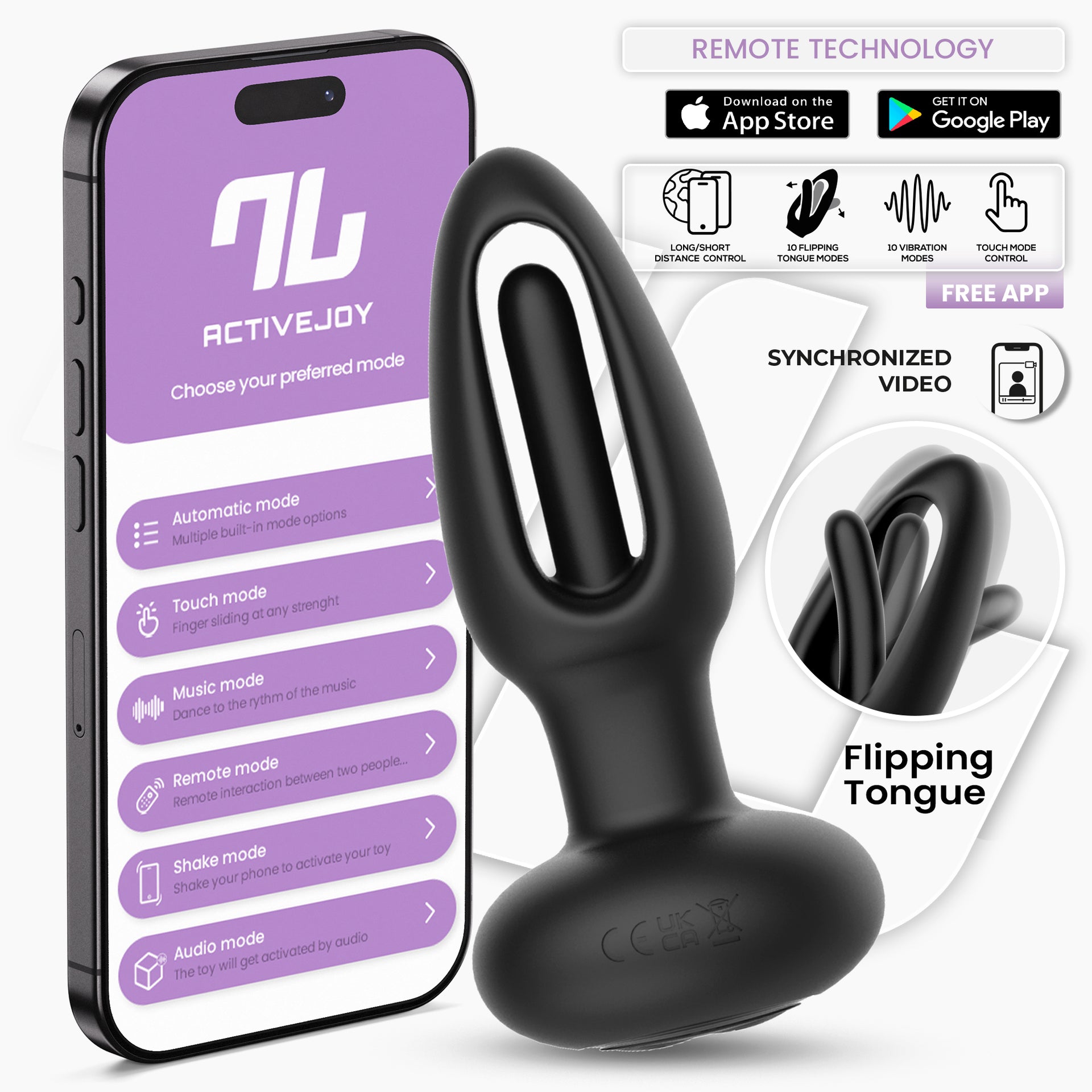 INTOYOU Zack Plug Anale Vibrante Flipping con App
