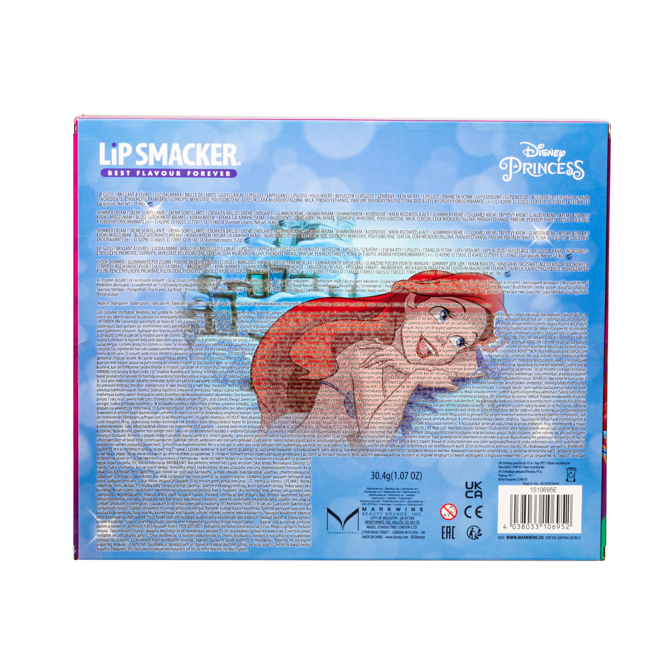 Lip Smacker Disney Ariel beauty case trucchi bambina palette