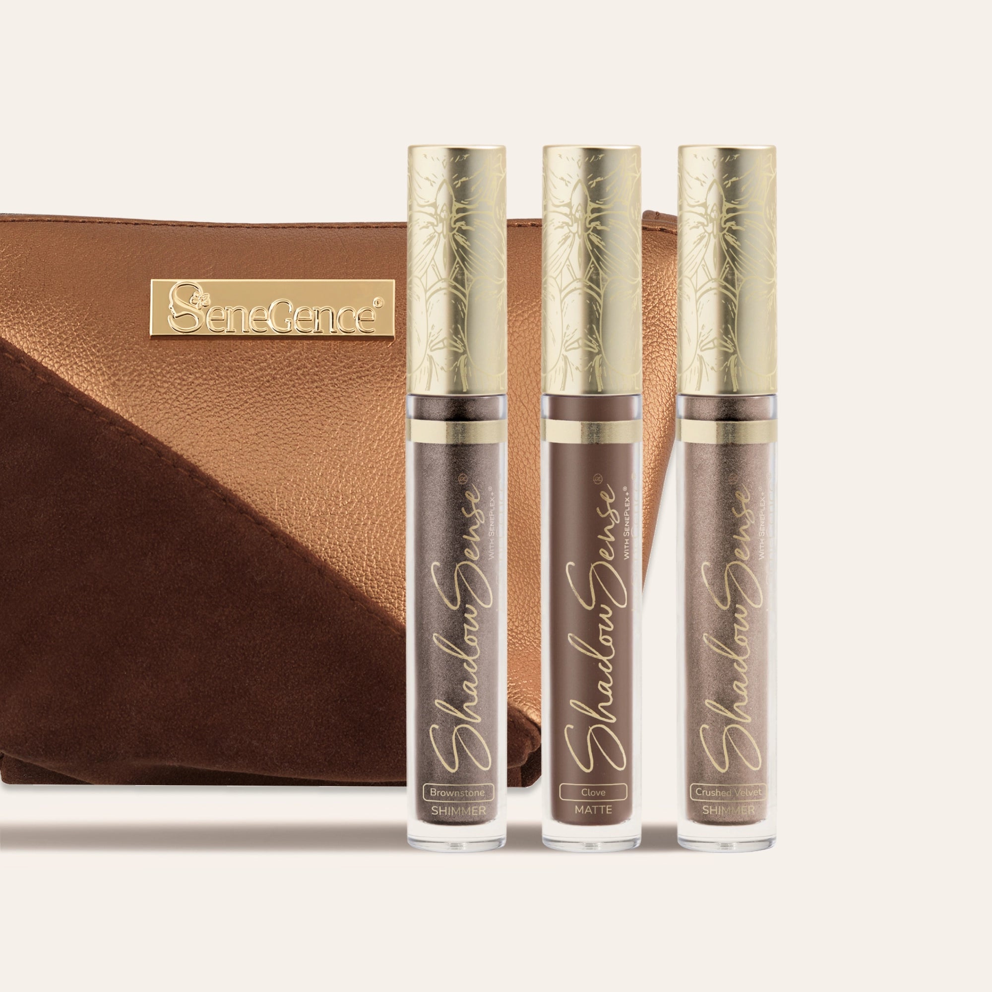 Lipsense ShadowSense Afterglow ombretto trio 3 neutri shimmer