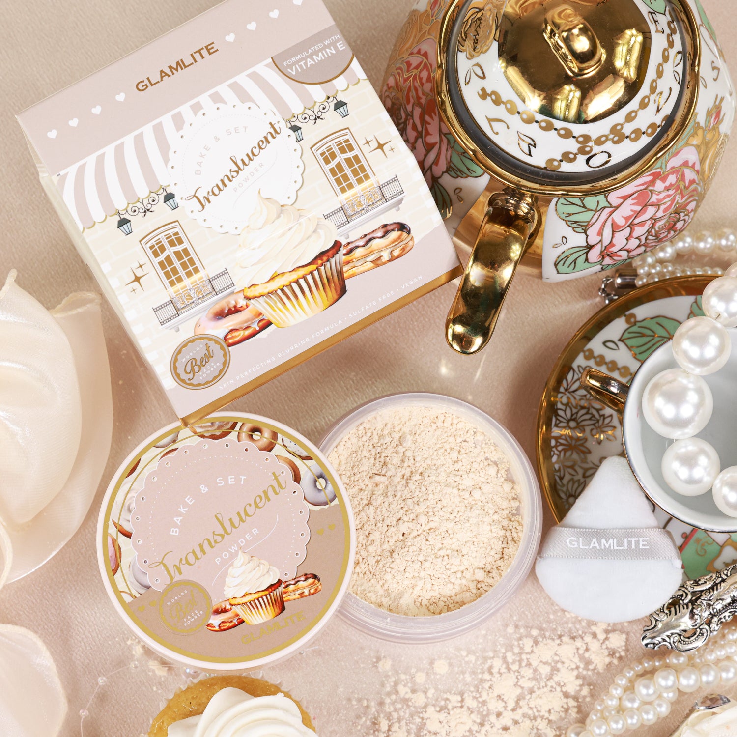 Glamlite Complexion Translucent Bake & Set Powder cipria 35 g