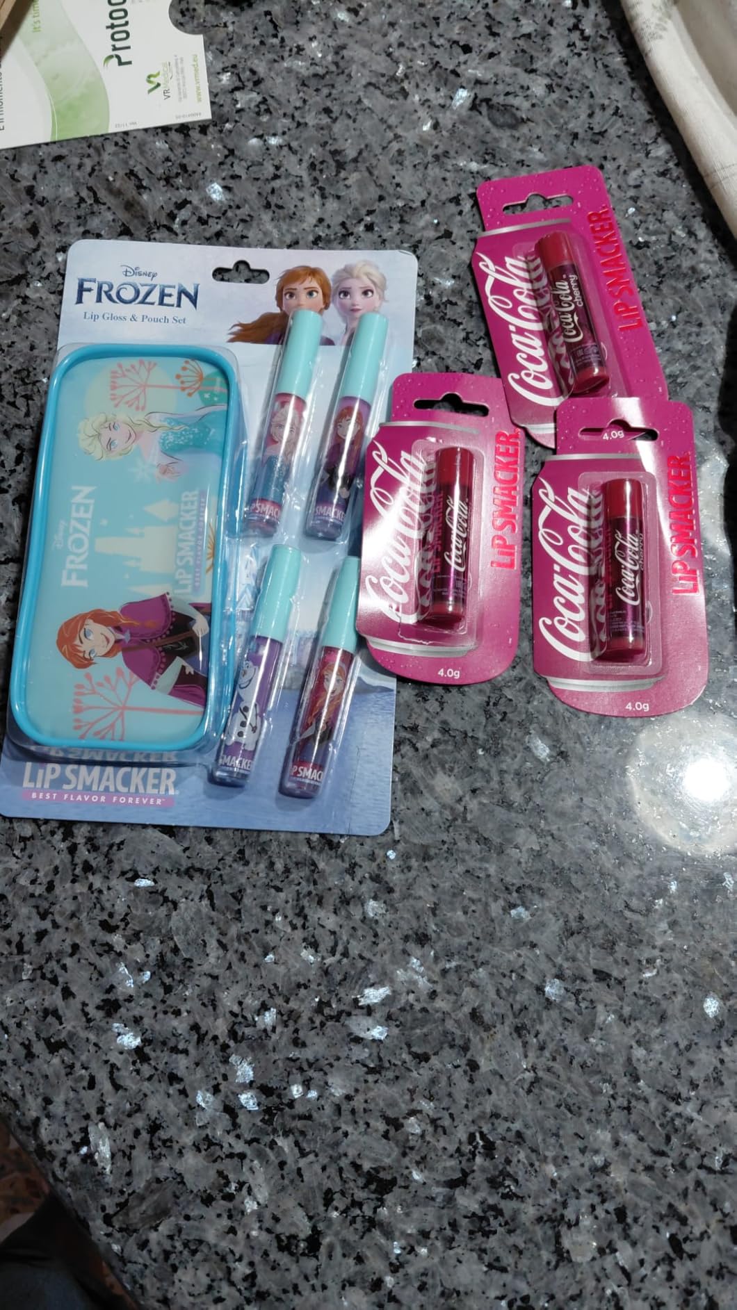 Lip Smacker Frozen Lip Gloss Set lucidalabbra 4 pezzi con pochette