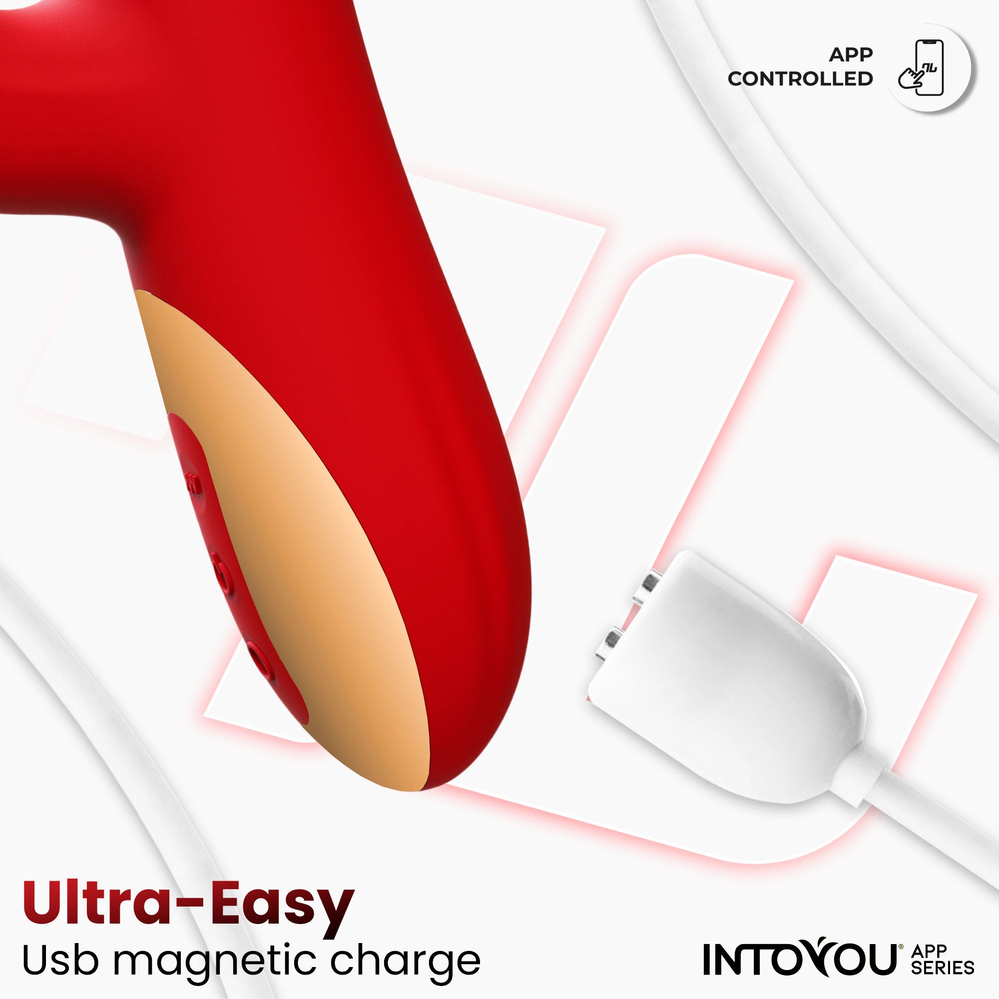 INTOYOU Ascen vibratore thrusting waving app silicone