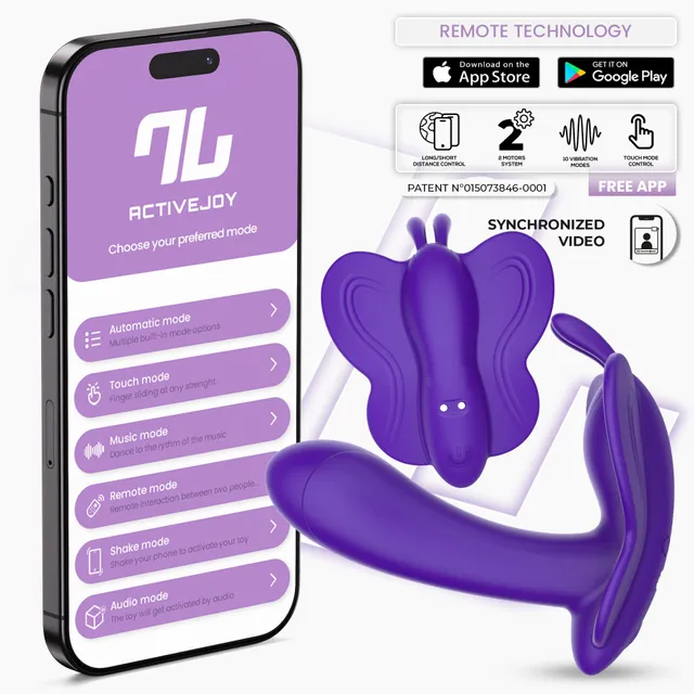 INTOYOU Wingy Stimolatore Clitoride Farfalla Viola App