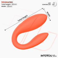 INTOYOU vibratore di coppia silicone salmone app